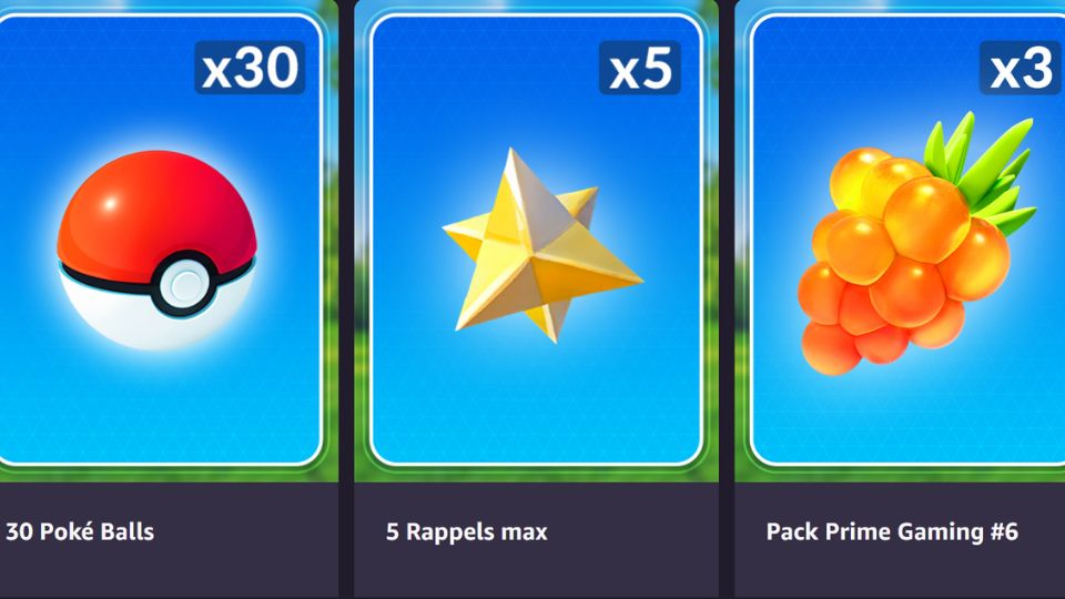 Code Promo Pokémon GO Amazon Prime Gaming en août 30 Poké Balls, 5